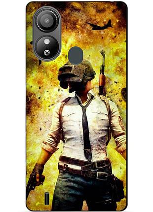 Силіконовий чохол бампер для zte blade l220 з малюнком пабг pubg