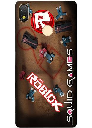 Силіконовий бампер чохол для tecno pop 3 roblox гра в кальмара