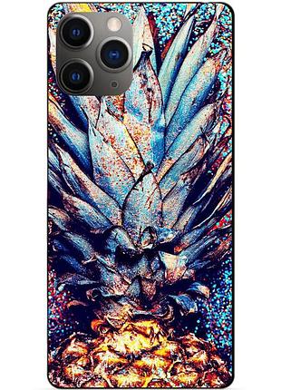 Силіконовий чохол бампер для iphone 11 pro з малюнком ананас