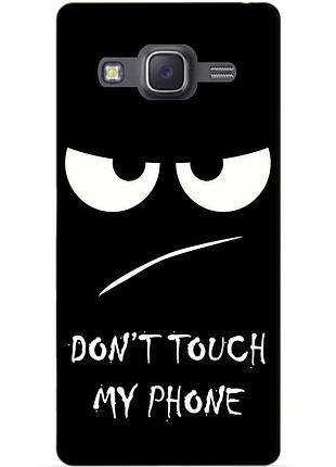 Силіконовий чохол бампер для samsung galaxy j7 j700 з малюнком dont touch