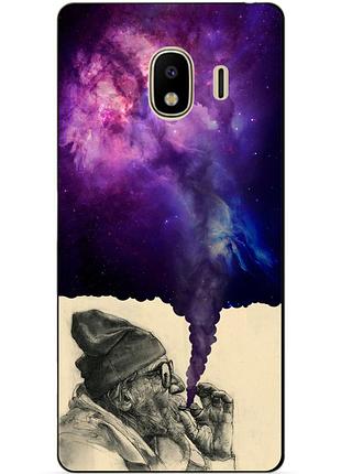 Силіконовий бампер чохол для samsung j4 galaxy j400 з малюнком дід