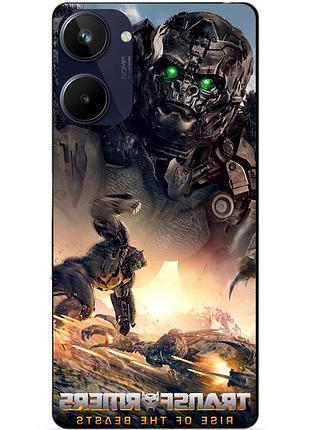 Силіконовий чохол бампер для realme 10 з малюнком ейплінк зверобати трансформери transformers