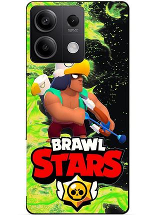Силіконовий бампер чохол для xiaomi redmi note 13 5g з героєм бравл бо