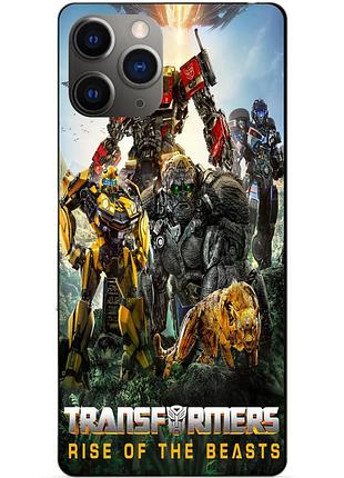 Силиконовый чехол бампер для iphone 11 pro max звероботы трансформеры transformers