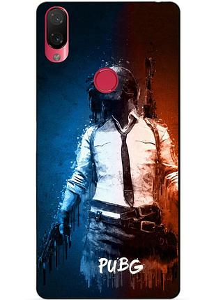 Силиконовый бампер чехол для xiaomi mi a2 lite с рисунком pubg