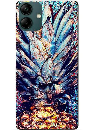 Силіконовий бампер чохол для samsung a04 з малюнком ананас