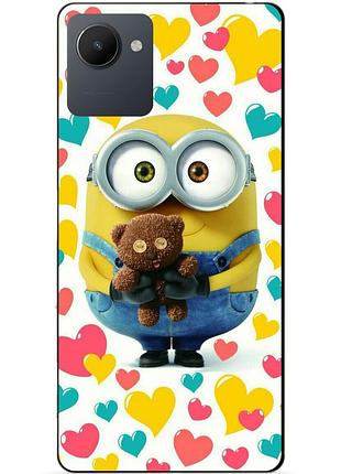 Силіконовий чохол бампер для realme c30s з малюнком міньйон боб