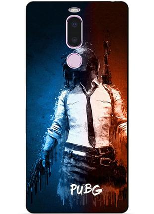 Силиконовый чехол бампер для meizu note 8 с рисунком pubg