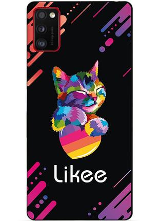 Силіконовий бампер чохол для samsung a41 galaxy a415f з малюнком likee