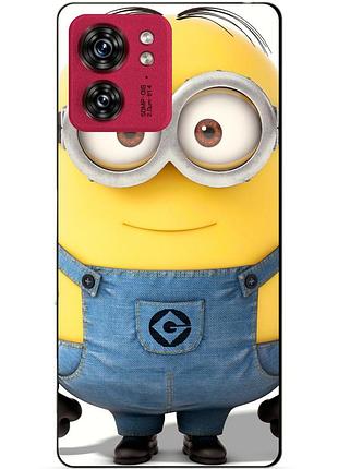 Силиконовый чехол бампер для motorola edge 40 с рисунком миньон стюарт minion