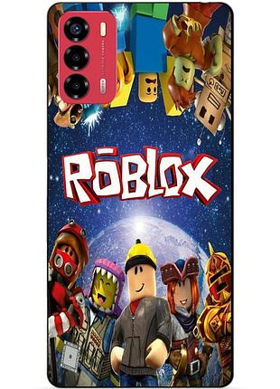 Силіконовий бампер чохол для zte blade v40 vita з малюнком роблокс roblox