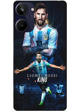 Силиконовый чехол бампер для realme 10 с рисунком messi аргентина месси