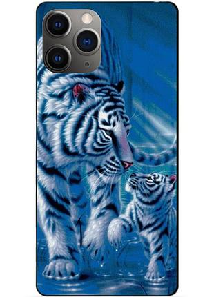 Силіконовий чохол бампер для iphone 11 pro з малюнком тигри