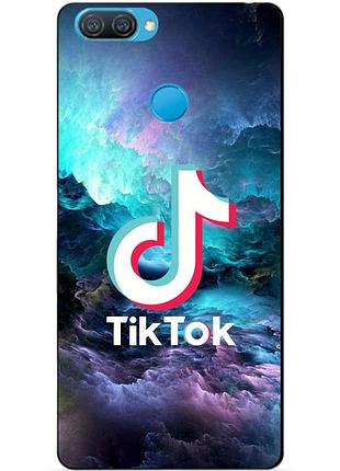 Силиконовый бампер чехол для oppo a12 a5s с рисунком tik tok