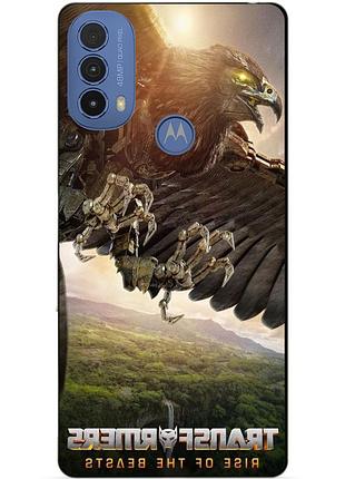 Силиконовый чехол бампер для motorola moto e20 с рисунком эйрэйзор звероботы трансформеры transformers
