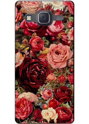 Чохол силіконовий бампер для samsung j5 galaxy j500 з малюнком троянди