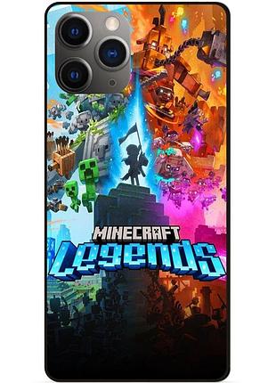 Силиконовый чехол бампер для iphone 11 pro игра майнкрафт minecraft