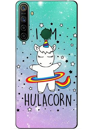 Силіконовий чохол бампер для realme 5i з малюнком єдиноріг