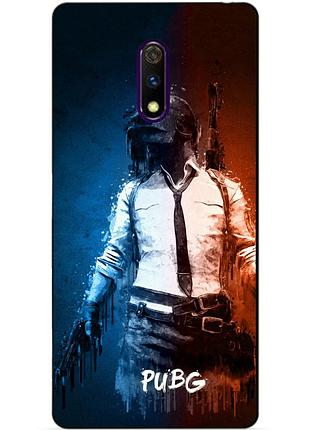 Силіконовий чохол бампер для realme x з малюнком pubg