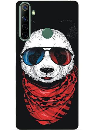 Силіконовий чохол бампер для realme 6i з малюнком панда