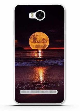 Силиконовый бампер чехол для huawei y3ii y3 2 с рисунком закат