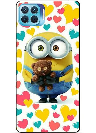 Силіконовий чохол бампер для oppo reno 4 lite з малюнком міньйон боб minion