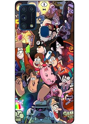 Силіконовий бампер чохол для samsung m31 galaxy m315f з малюнком gravity falls