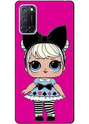 Силиконовый бампер чехол для oppo a72 с рисунком кукла lol