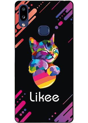 Силиконовый бампер чехол для samsung a10s galaxy a107f с рисунком likee