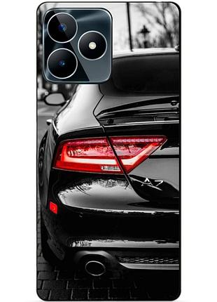 Силиконовый чехол бампер для realme c53 с рисунком audi ауди машина авто