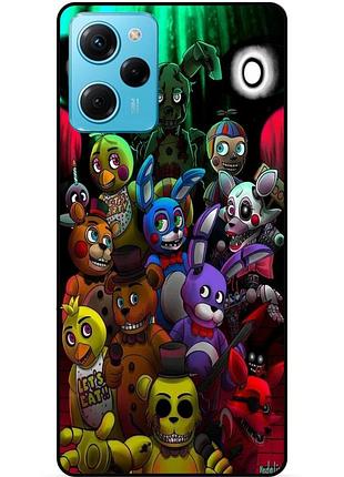 Силиконовый бампер чехол для xiaomi redmi note 12 pro speed edition с рисунком freddy фредди аниматроники
