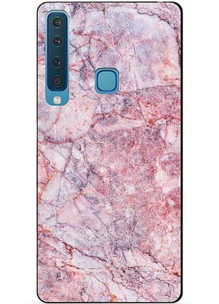 Чехол силиконовый для samsung a9 2018 galaxy a920 с рисунком розовый мрамор