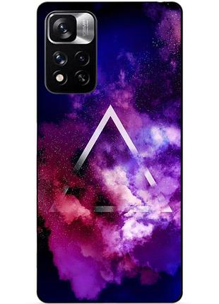Силіконовий чохол бампер для xiaomi redmi note 11 pro plus 5g з малюнком космос галактика
