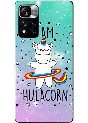 Силіконовий чохол бампер для xiaomi redmi note 11 pro plus 5g з малюнком єдиноріг поні