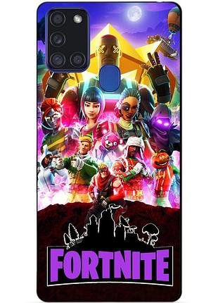 Силіконовий бампер чохол для samsung a21s з малюнком fortnite