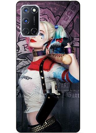 Силиконовый бампер чехол для oppo a72 с рисунком харли квин