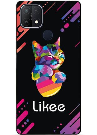 Силиконовый бампер чехол для oppo a15 a15s с рисунком likee