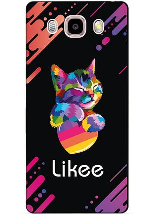 Силіконовий бампер чохол для samsung j5 2016 galaxy j510 з малюнком likee
