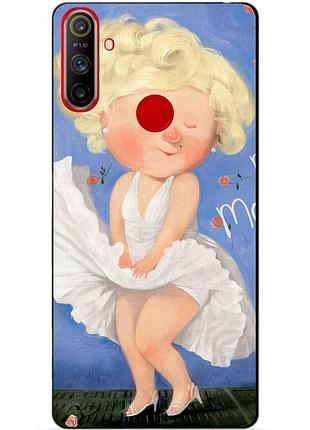 Силіконовий чохол бампер для realme c3 з малюнком монро гапчинська