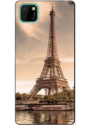 Силіконовий чохол бампер для huawei y5p з малюнком париж