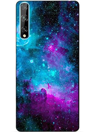 Силіконовий чохол бампер для huawei p smart s з малюнком галактика