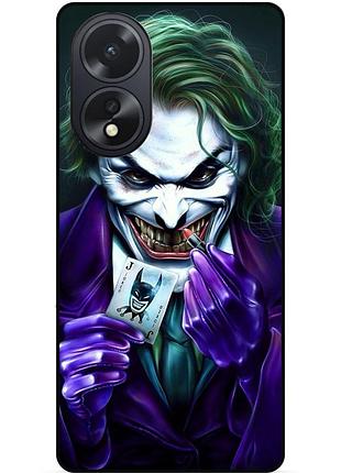 Силіконовий бампер чохол для oppo a18 з малюнком joker джокер