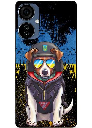 Силіконовий чохол бампер для tecno camon 19 neo з малюнком пес патрон
