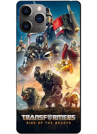 Силиконовый чехол бампер для iphone 11 pro max с картинкой звероботы трансформеры transformers