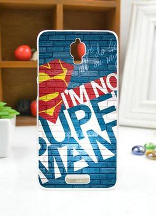 Чохол силіконовий бампер для lenovo s660 з малюнком superman