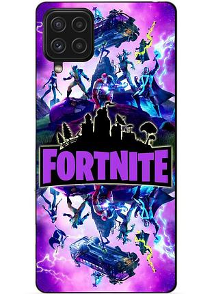 Силіконовий чохол бампер для samsung a12 з малюнком fortnite marvel фортнайт марвел