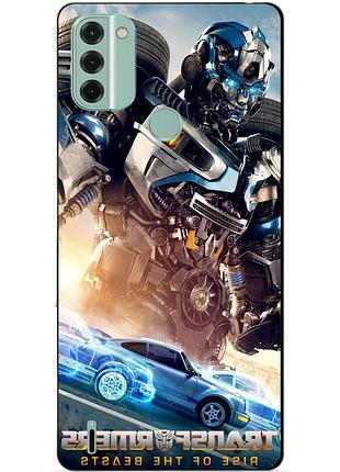 Силіконовий чохол бампер для nokia c31 з малюнком міраж трансформери