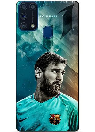 Силиконовый бампер чехол для samsung m31 galaxy m315f с рисунком messi leo