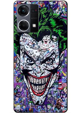 Силіконовий чохол бампер для oppo reno 7 з малюнком джокер joker