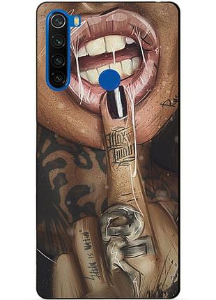 Силиконовый чехол бампер для xiaomi redmi note 8t с рисунком swag